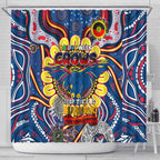 Adelaide Crows NAIDOC Week 2024 Shower Curtain Mascot Football