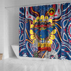 Adelaide Crows NAIDOC Week 2024 Shower Curtain Mascot Football