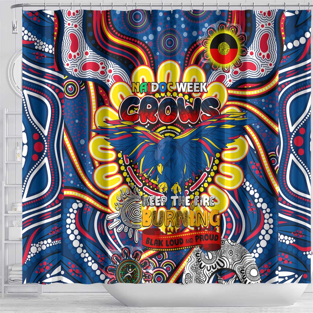 Adelaide Crows NAIDOC Week 2024 Shower Curtain Mascot Football