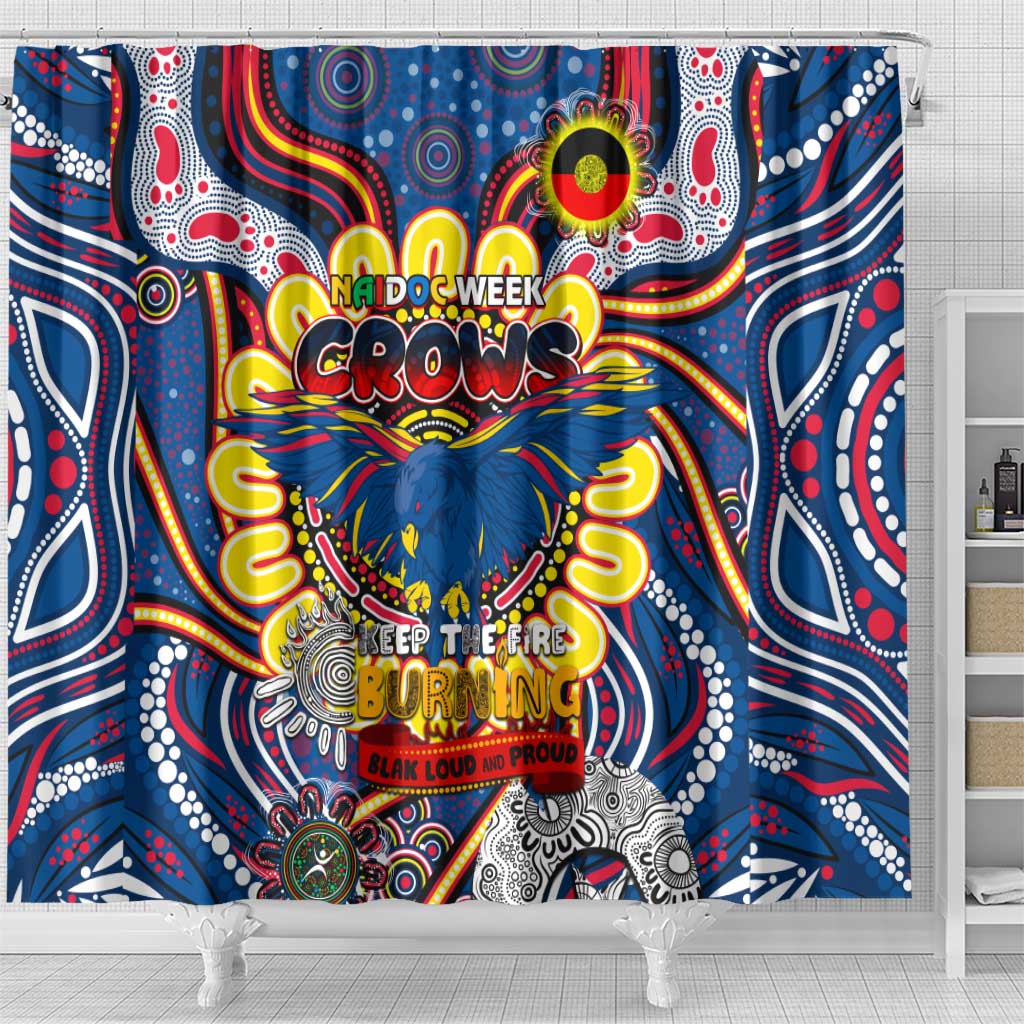 Adelaide Crows NAIDOC Week 2024 Shower Curtain Mascot Football