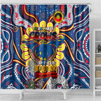 Adelaide Crows NAIDOC Week 2024 Shower Curtain Mascot Football