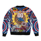 Custom Adelaide Crows NAIDOC Week 2024 Sleeve Zip Bomber Jacket Mascot Football