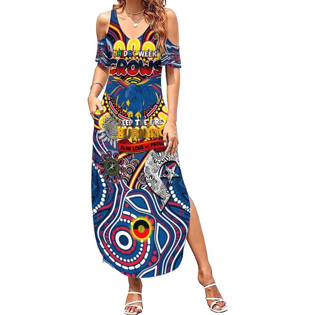 Custom Adelaide Crows NAIDOC Week 2024 Summer Maxi Dress Mascot Football