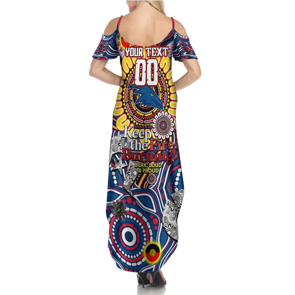 Custom Adelaide Crows NAIDOC Week 2024 Summer Maxi Dress Mascot Football