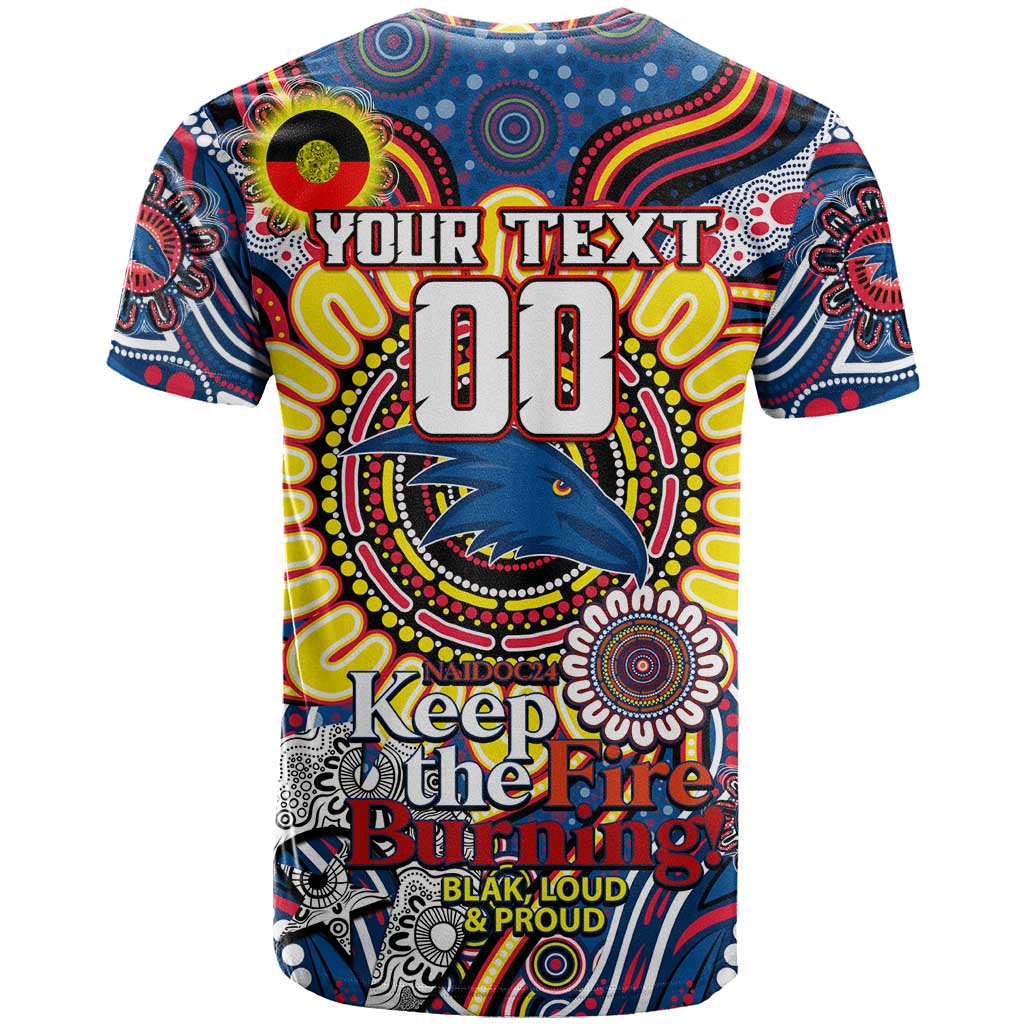 Custom Adelaide Crows NAIDOC Week 2024 T Shirt Mascot Football