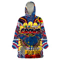 Custom Adelaide Crows NAIDOC Week 2024 Wearable Blanket Hoodie Mascot Football