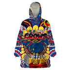 Custom Adelaide Crows NAIDOC Week 2024 Wearable Blanket Hoodie Mascot Football