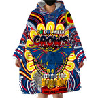 Custom Adelaide Crows NAIDOC Week 2024 Wearable Blanket Hoodie Mascot Football