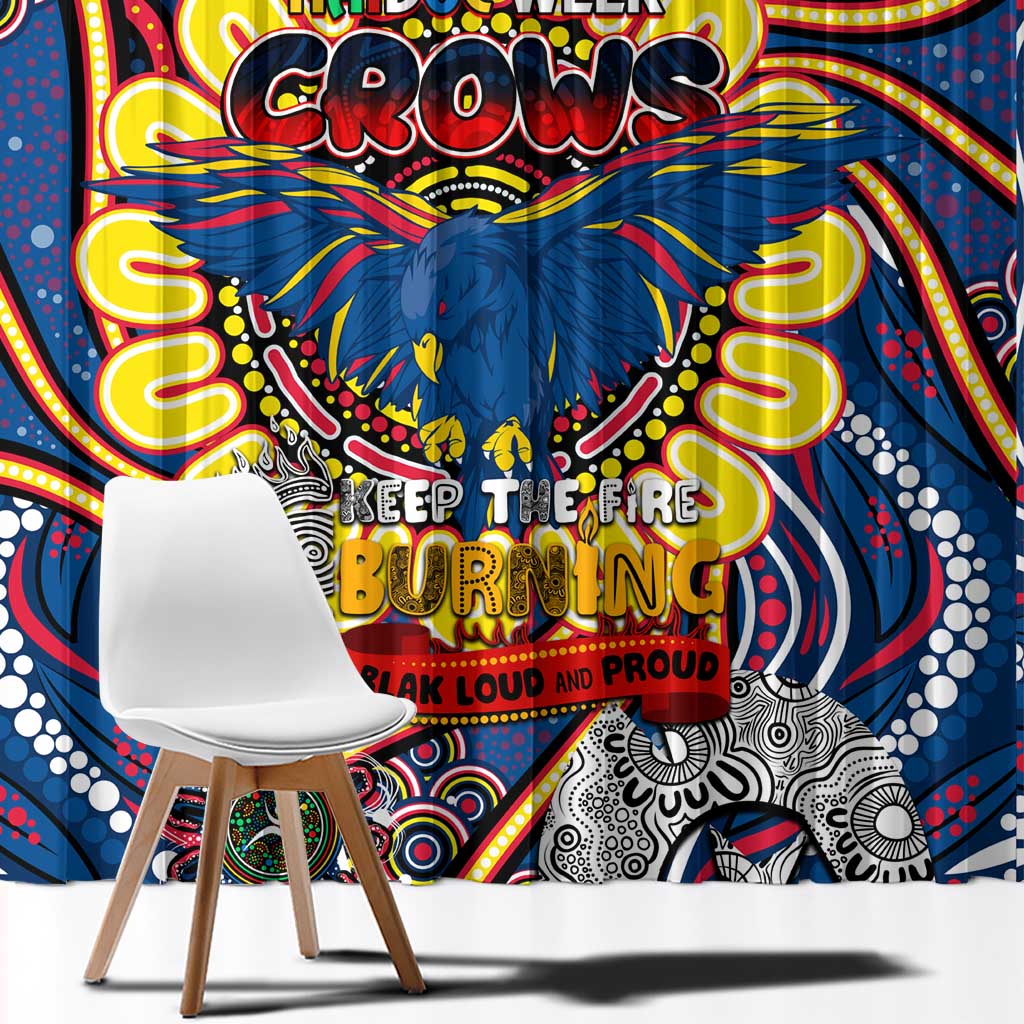 Adelaide Crows NAIDOC Week 2024 Window Curtain Mascot Football