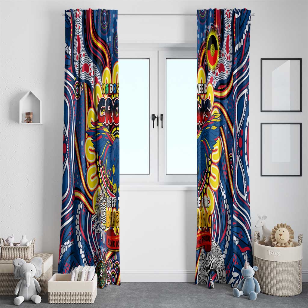 Adelaide Crows NAIDOC Week 2024 Window Curtain Mascot Football