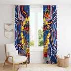 Adelaide Crows NAIDOC Week 2024 Window Curtain Mascot Football