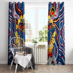 Adelaide Crows NAIDOC Week 2024 Window Curtain Mascot Football