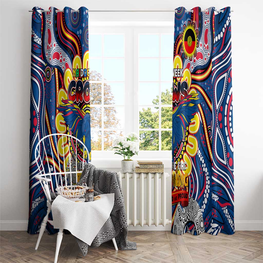 Adelaide Crows NAIDOC Week 2024 Window Curtain Mascot Football