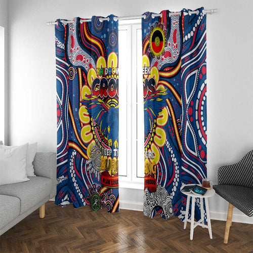 Adelaide Crows NAIDOC Week 2024 Window Curtain Mascot Football