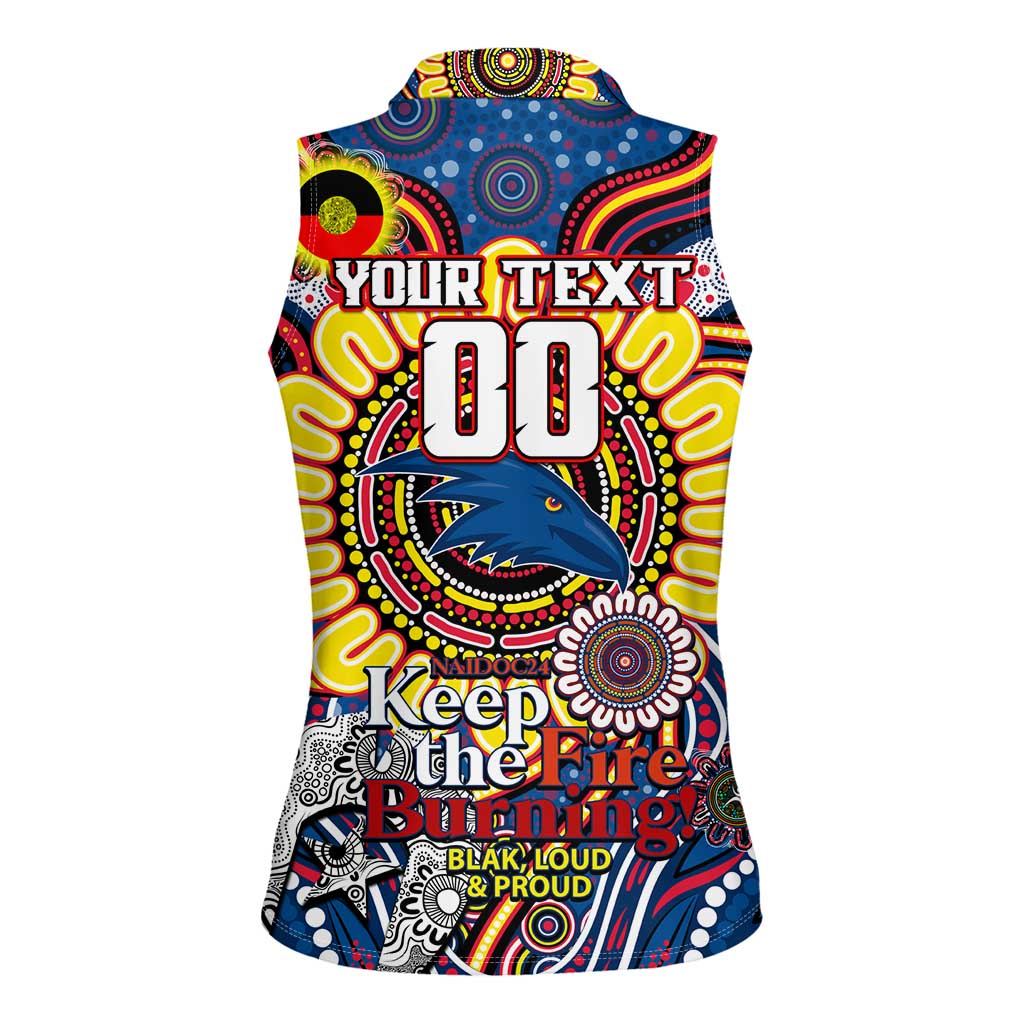 Custom Adelaide Crows NAIDOC Week 2024 Women Sleeveless Polo Shirt Mascot Football