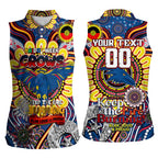 Custom Adelaide Crows NAIDOC Week 2024 Women Sleeveless Polo Shirt Mascot Football