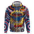 Custom Adelaide Crows NAIDOC Week 2024 Zip Hoodie Mascot Football