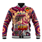 Custom Brisbane Lions NAIDOC Week 2024 Baseball Jacket Mascot Football