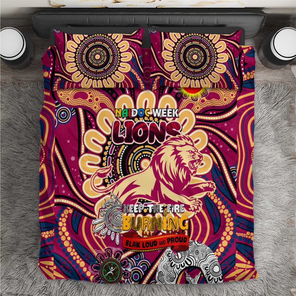 Brisbane Lions NAIDOC Week 2024 Bedding Set Mascot Football