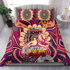 Brisbane Lions NAIDOC Week 2024 Bedding Set Mascot Football