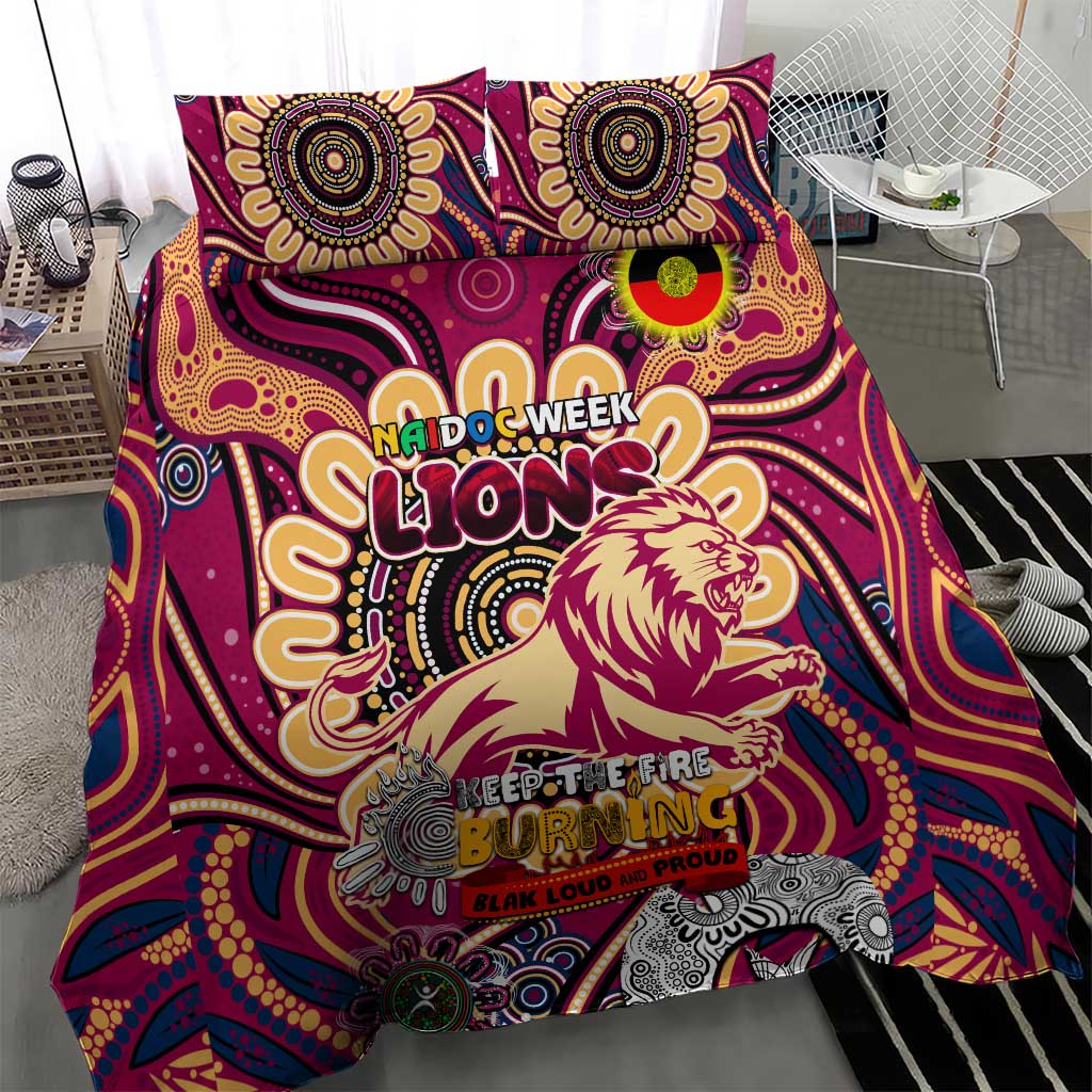 Brisbane Lions NAIDOC Week 2024 Bedding Set Mascot Football