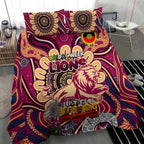 Brisbane Lions NAIDOC Week 2024 Bedding Set Mascot Football