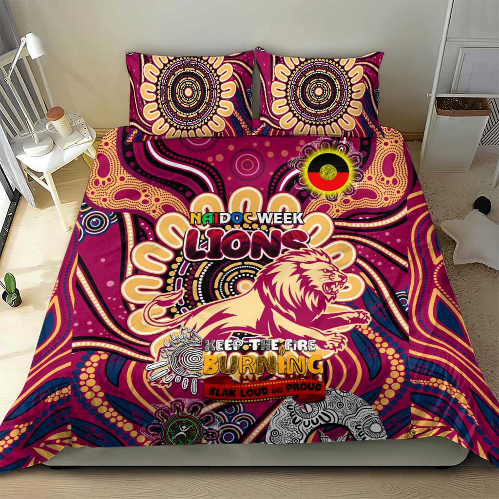 Brisbane Lions NAIDOC Week 2024 Bedding Set Mascot Football