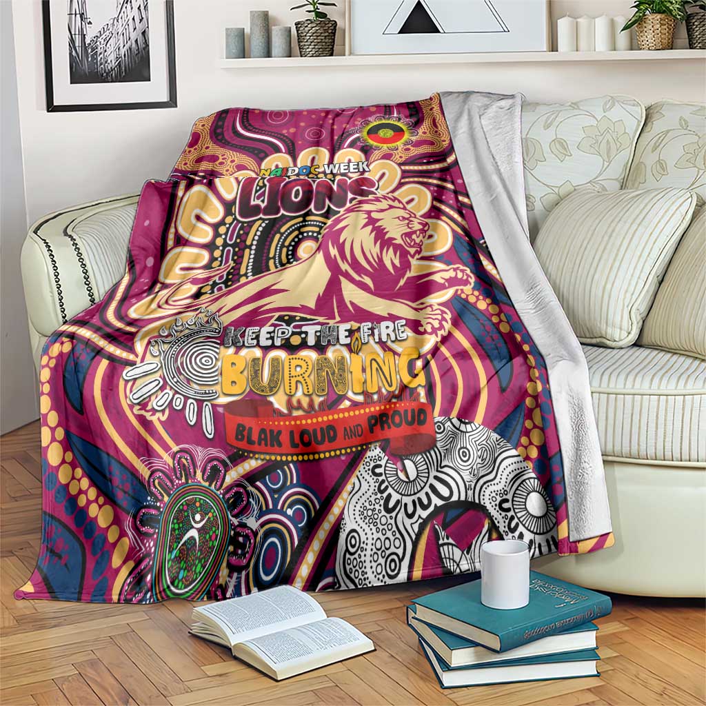 Brisbane Lions NAIDOC Week 2024 Blanket Mascot Football