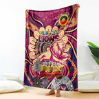 Brisbane Lions NAIDOC Week 2024 Blanket Mascot Football