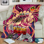 Brisbane Lions NAIDOC Week 2024 Blanket Mascot Football