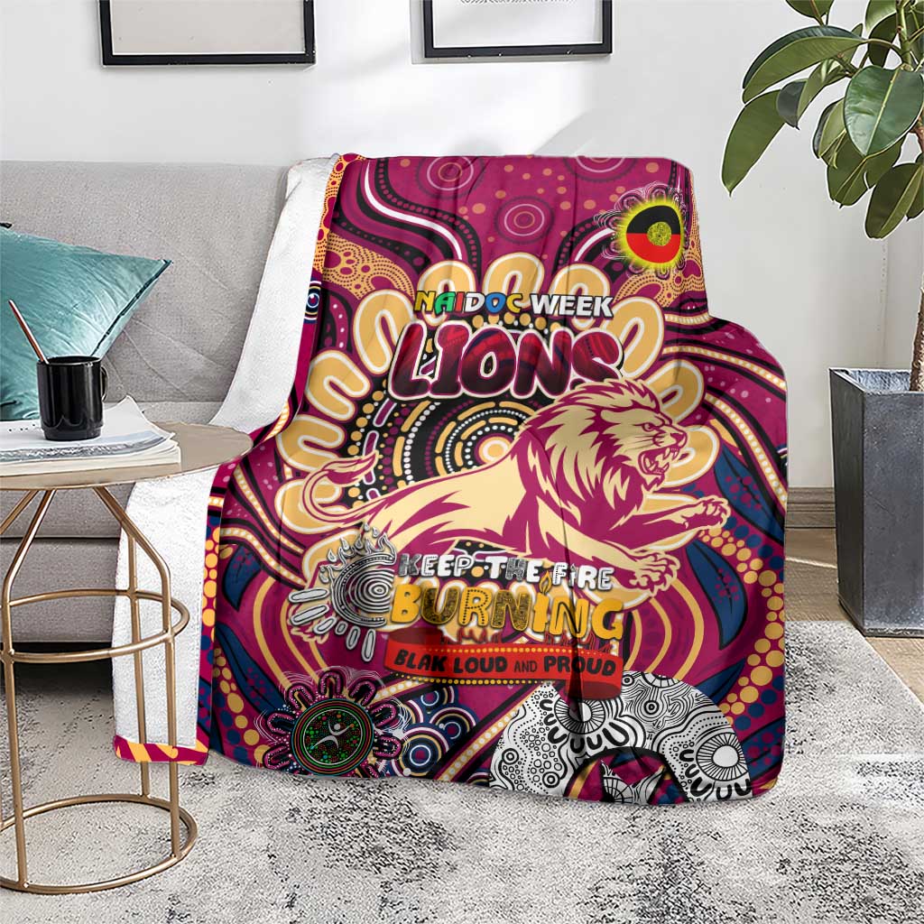 Brisbane Lions NAIDOC Week 2024 Blanket Mascot Football