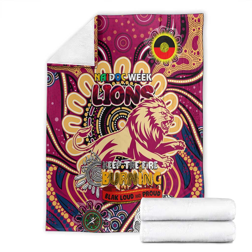Brisbane Lions NAIDOC Week 2024 Blanket Mascot Football