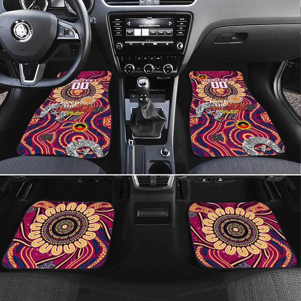 Brisbane Lions NAIDOC Week 2024 Car Mats Mascot Football