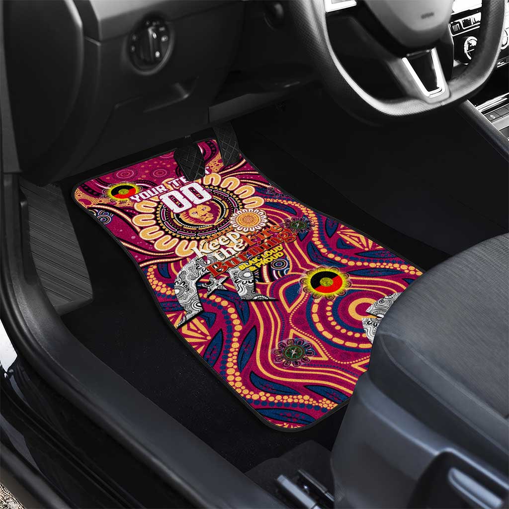 Brisbane Lions NAIDOC Week 2024 Car Mats Mascot Football