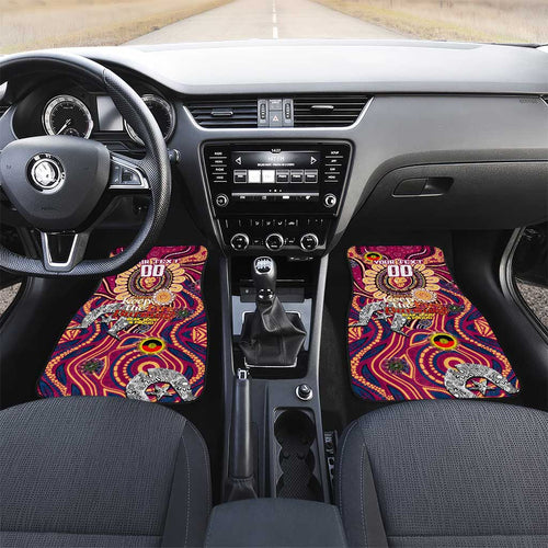 Brisbane Lions NAIDOC Week 2024 Car Mats Mascot Football