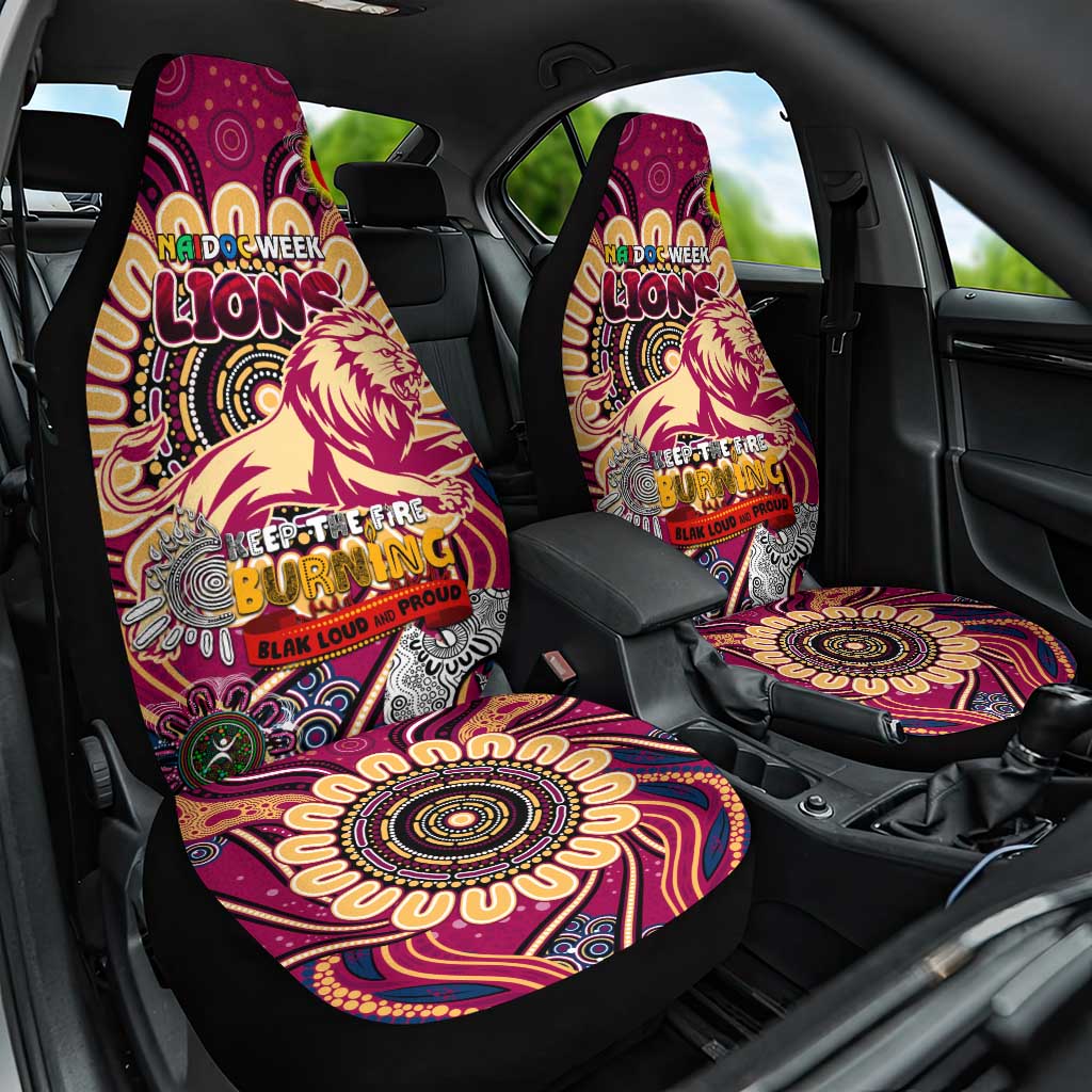 Brisbane Lions NAIDOC Week 2024 Car Seat Cover Mascot Football