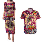 Custom Brisbane Lions NAIDOC Week 2024 Couples Matching Puletasi and Hawaiian Shirt Mascot Football