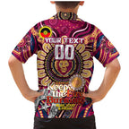 Custom Brisbane Lions NAIDOC Week 2024 Family Matching Mermaid Dress and Hawaiian Shirt Mascot Football