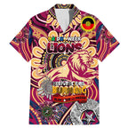 Custom Brisbane Lions NAIDOC Week 2024 Family Matching Mermaid Dress and Hawaiian Shirt Mascot Football