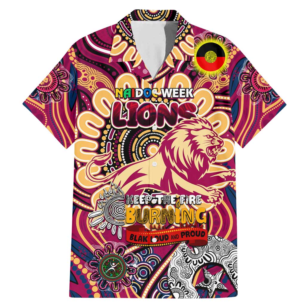 Custom Brisbane Lions NAIDOC Week 2024 Family Matching Mermaid Dress and Hawaiian Shirt Mascot Football