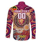 Custom Brisbane Lions NAIDOC Week 2024 Family Matching Mermaid Dress and Hawaiian Shirt Mascot Football