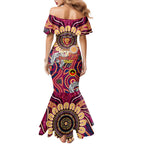 Custom Brisbane Lions NAIDOC Week 2024 Family Matching Mermaid Dress and Hawaiian Shirt Mascot Football