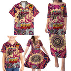 Custom Brisbane Lions NAIDOC Week 2024 Family Matching Puletasi and Hawaiian Shirt Mascot Football
