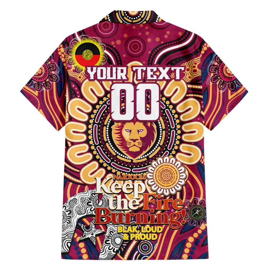 Custom Brisbane Lions NAIDOC Week 2024 Family Matching Puletasi and Hawaiian Shirt Mascot Football