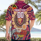 Custom Brisbane Lions NAIDOC Week 2024 Hawaiian Shirt Mascot Football