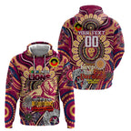 Custom Brisbane Lions NAIDOC Week 2024 Hoodie Mascot Football