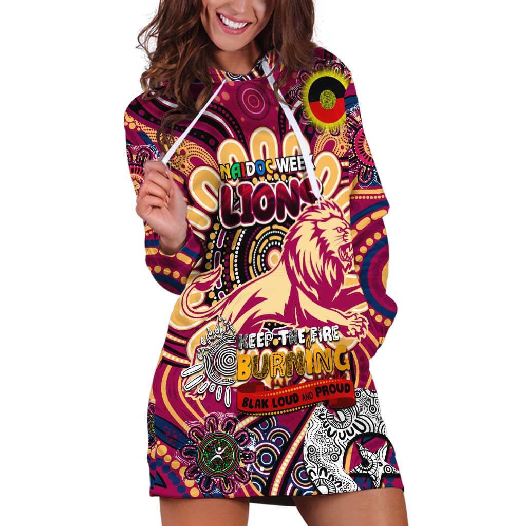Custom Brisbane Lions NAIDOC Week 2024 Hoodie Dress Mascot Football