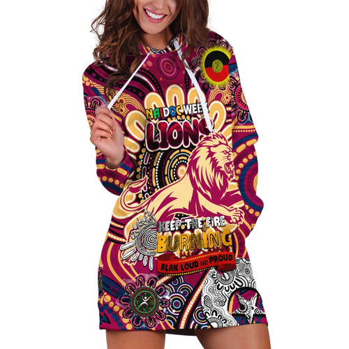 Custom Brisbane Lions NAIDOC Week 2024 Hoodie Dress Mascot Football