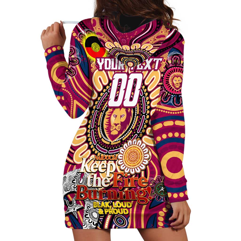 Custom Brisbane Lions NAIDOC Week 2024 Hoodie Dress Mascot Football