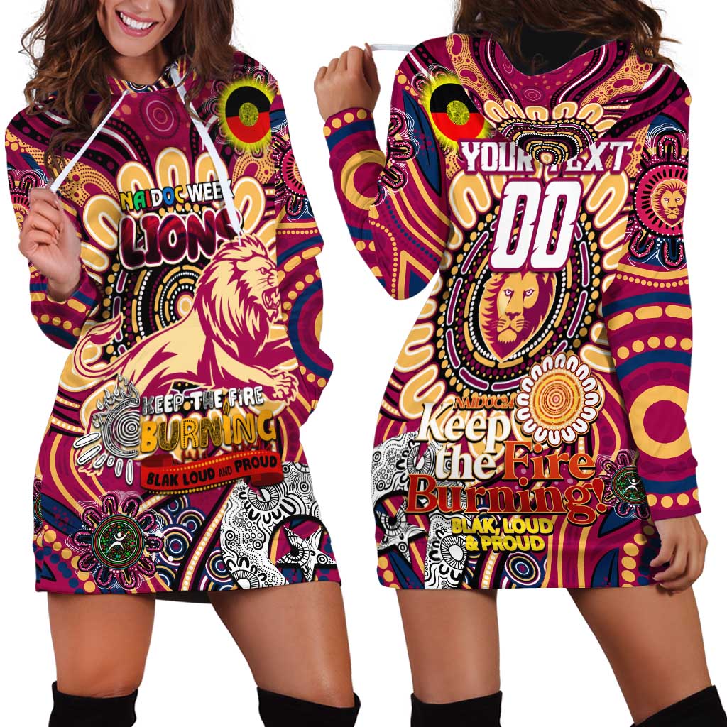 Custom Brisbane Lions NAIDOC Week 2024 Hoodie Dress Mascot Football